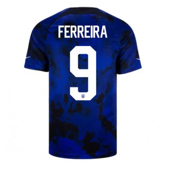 Herren Fußballbekleidung Vereinigte Staaten Jesus Ferreira #9 Auswärtstrikot WM 2022 Kurzarm